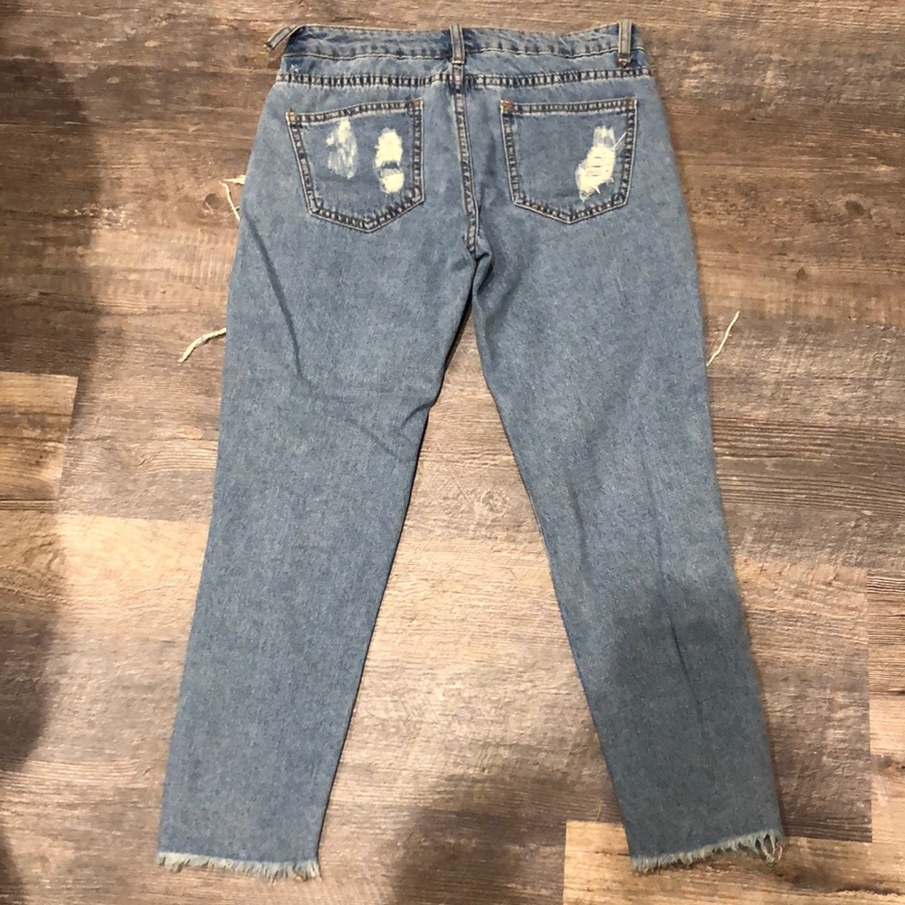 ✨worn once—Super Distressed Jeans✨ - Picture 2 of 6
